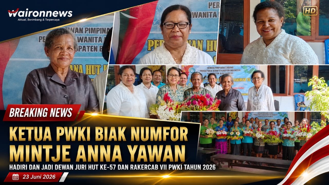 Ketua PWKI Biak Numfor Mintje Anna Yawan Hadiri dan Jadi Dewan Juri HUT ke-57 dan Rakercab VII PWKI Tahun 2026