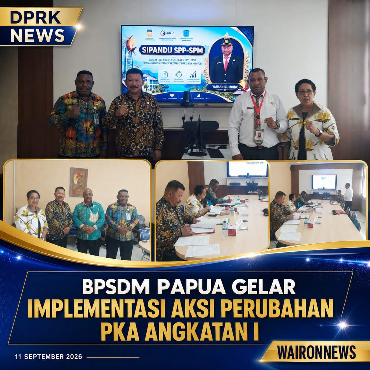 BPSDM Papua Gelar Implementasi Aksi Perubahan PKA Angkatan I