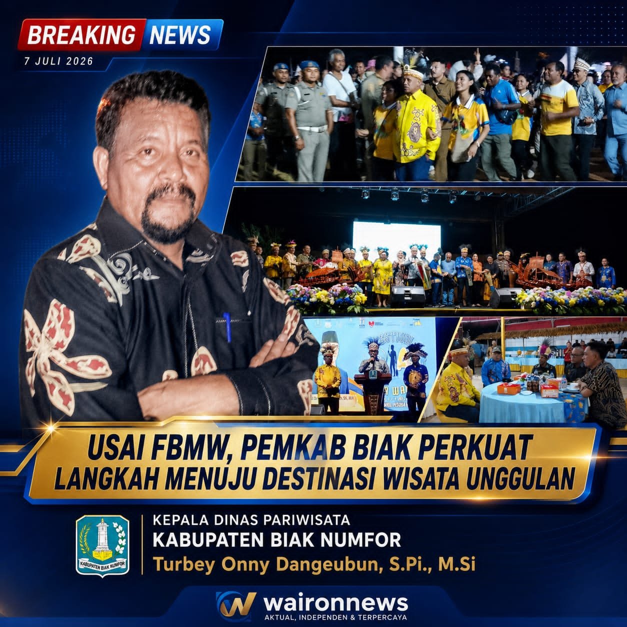 Usai FBMW, Pemkab Biak Perkuat Langkah Menuju Destinasi Wisata Unggulan